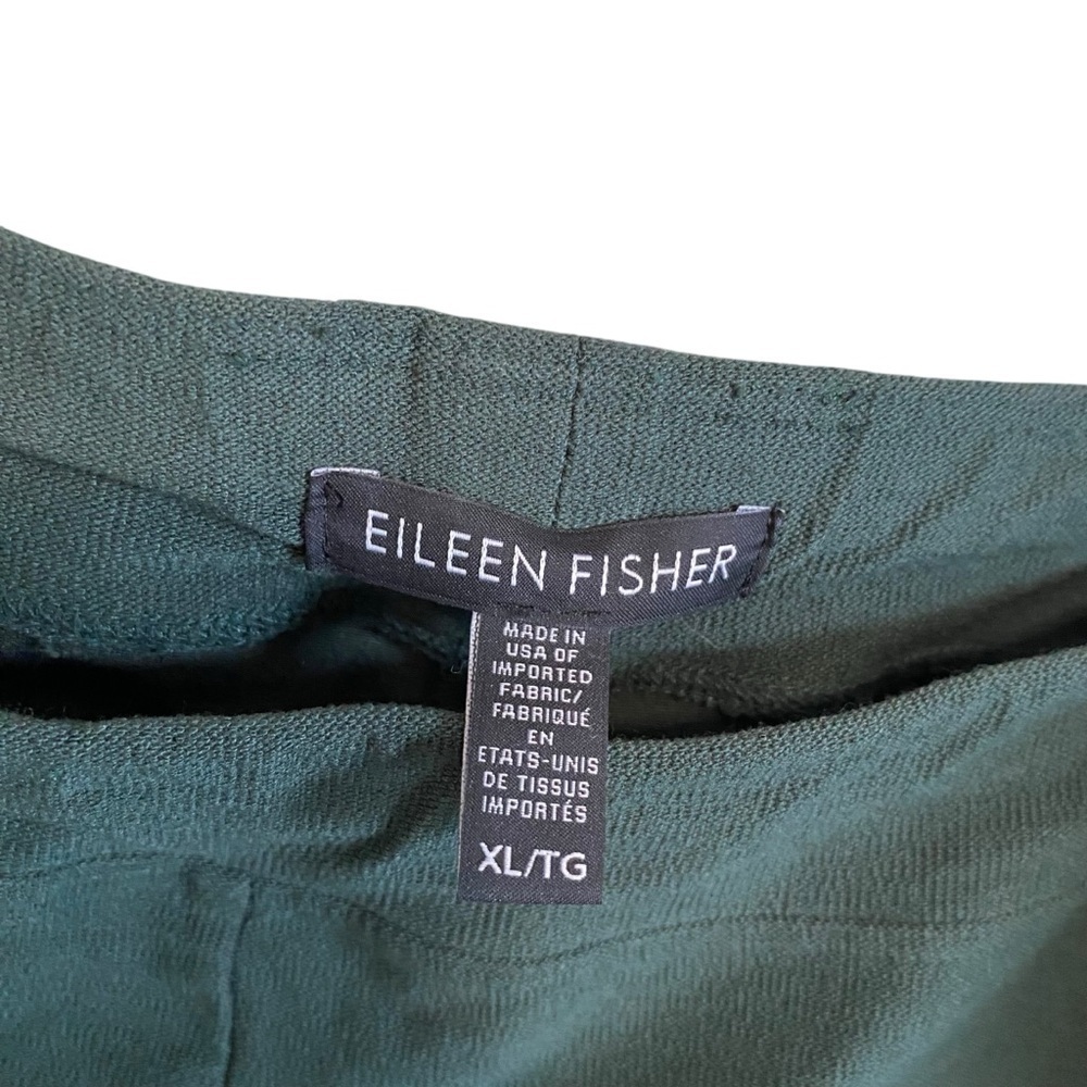 Eileen Green Forrest Green Mid Rise Crop Comfort Pull On Pants Size XL - Picture 3 of 5